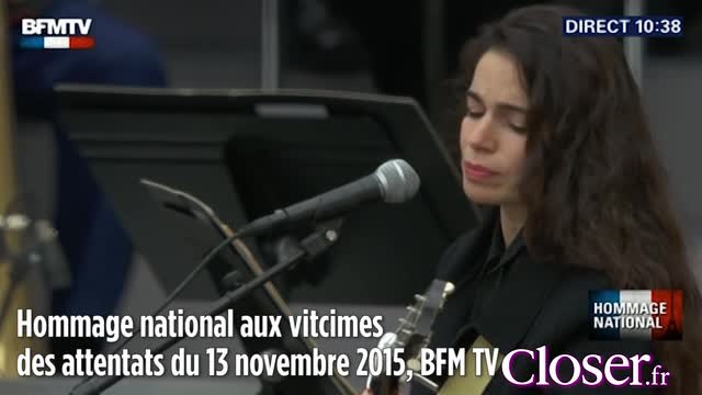 Hommage national : Camélia Jordana, Yaël Naïm et Nolwenn Leroy chantent Quand on a que l'amour
