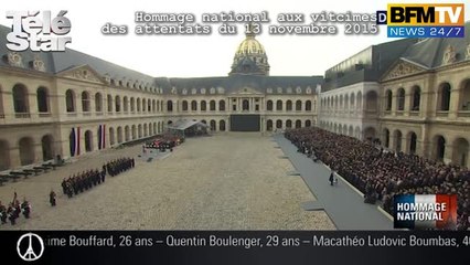 Hommage national : énoncé des noms des victimes des attentats du 13 novembre
