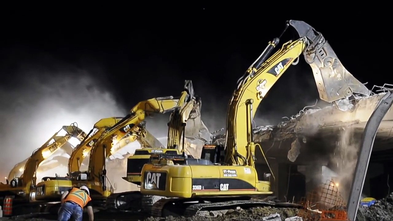 amazing overpass demolition accidents compilations
