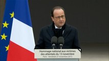 Hommage national - François Hollande : 