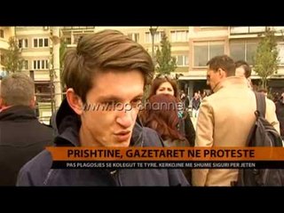 Protestojnë gazetarët kosovarë - Top Channel Albania - News - Lajme