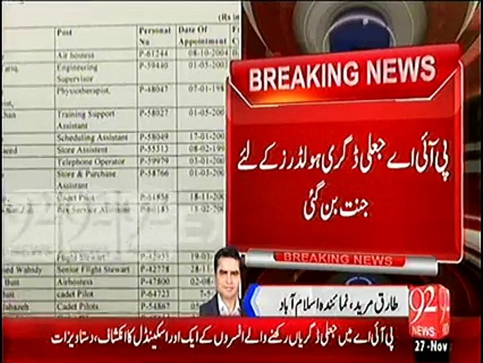 16 PIA Employees Including 4 Pilots Have Fake Degrees: Report in National Assembly