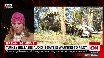 Turkey Releases Audio of Warning Messages to Russian Jet Approaching Turkish Airspace