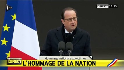 Hollande "la liberté ne demande pas à être vengée, mais à être servie"