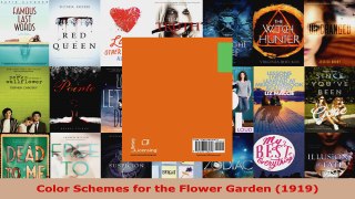 Read  Color Schemes for the Flower Garden 1919 Ebook Free