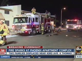 Two families displaced after Phoenix fire