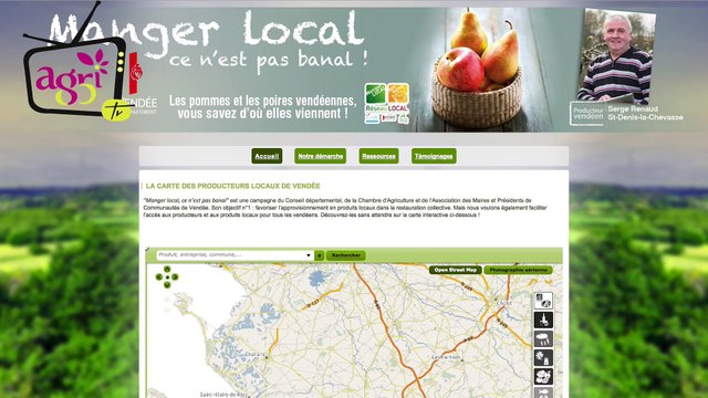Réseau local Vendée : lancement du site Internet mangerlocal.Vendée et d'une campagne d'affiche