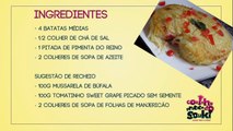 Batata Rosti - manjericão, tomate e mussarela de búfala - Receita fácil e prática