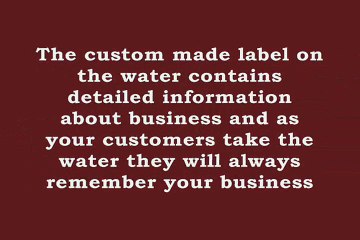 Customized Bottled Water for a Promotional Punch