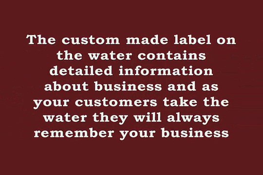 Customized Bottled Water for a Promotional Punch