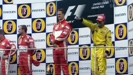 Monteiro impazziro sul podio di Indianapolis 2005