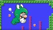 Super Mario en grenouille dans Super Mario Maker.
