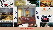 Read  Paris Interiors EBooks Online