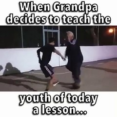 Amazing Football playing old man