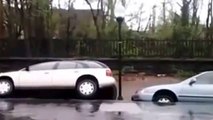 RAW Massive Landslide Swallows Cars in Baltimore Massive Sinkhole Swallows Cars in Baltimore