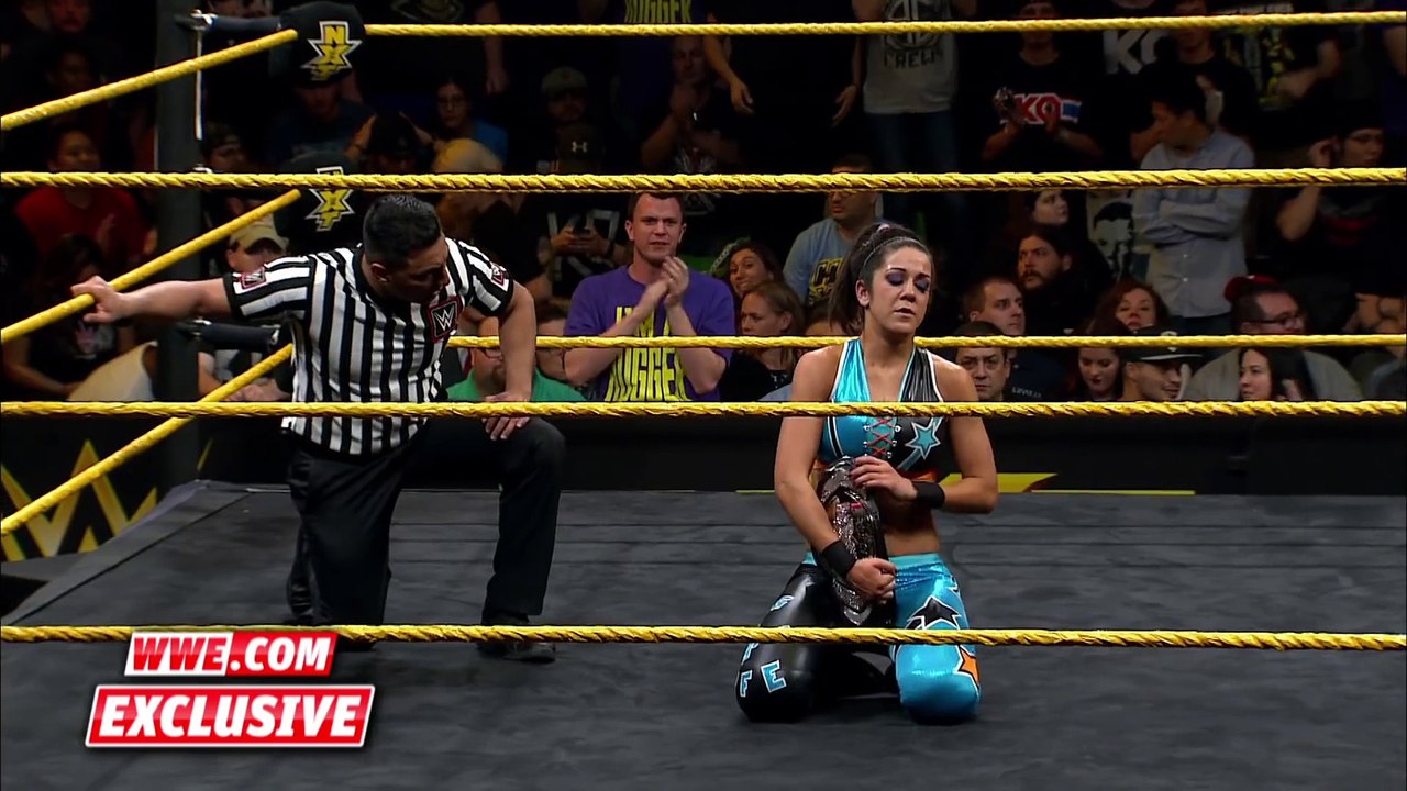 Bayley won’t stay down