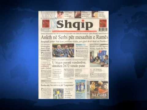 SHTYPI I DITES ME TITUJT KRYESORE TE FAQEVE TE PARA TE GAZETAVE SHQIPTARE E HENE 10 NENTOR 2014
