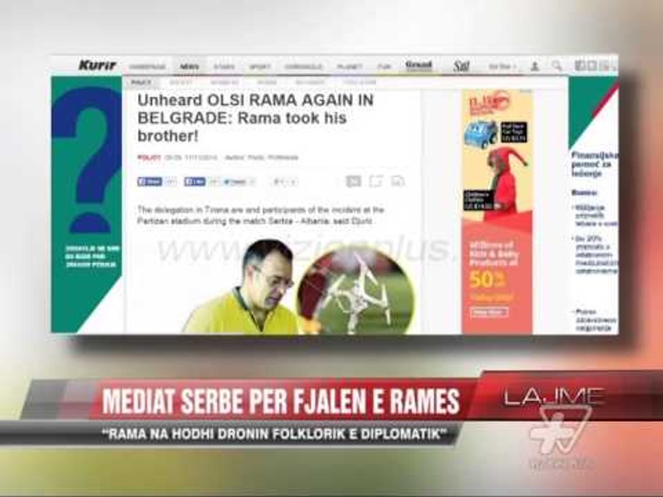 Mediat serbe: Rama na hodhi dronin folklorik e diplomatik - News, Lajme - Vizion Plus