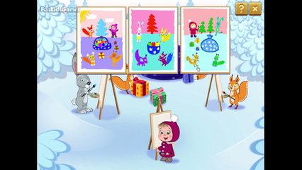 Masha and The Bear - Who Painted It? (Маша и Медведь - Кто нарисова