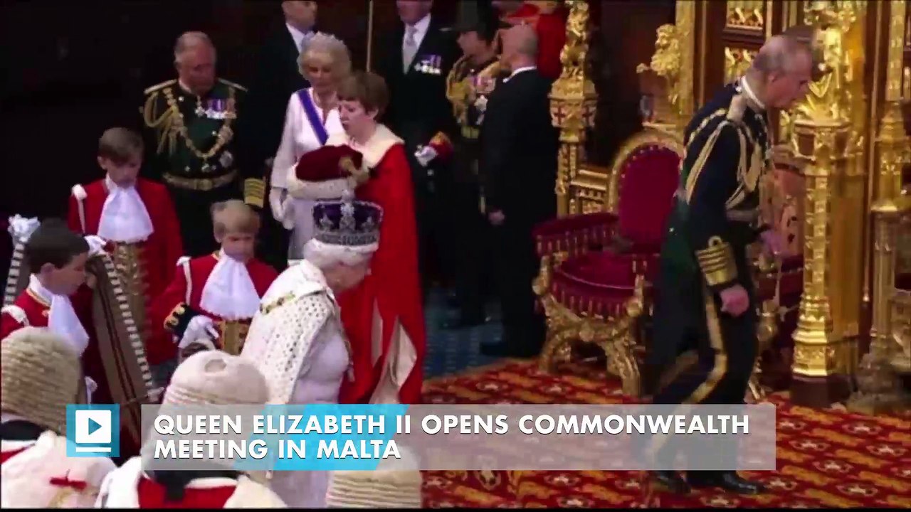 Queen Elizabeth II opens Commonwealth meeting in Malta