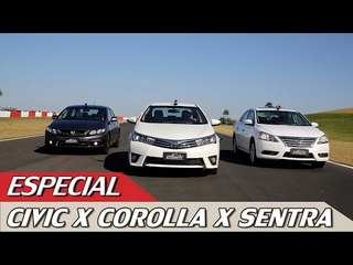 Video herunterladen: HONDA CIVIC X TOYOTA COROLLA X NISSAN SENTRA - ESPECIAL #36 | ACELERADOS