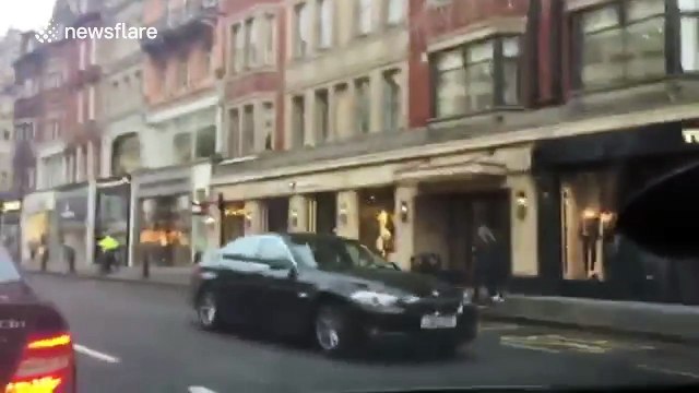 Exclusive footage of Knightsbridge Watches of Switzerland smash and grab raid