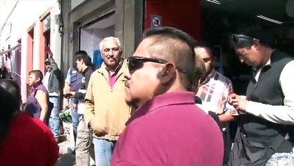 Desalojo de comerciantes por no tener permiso