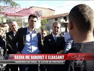 Basha me banorët e Elbasanit - News, Lajme - Vizion Plus