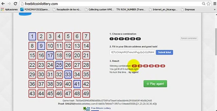 Loteria Bitcoin Tus micro transacciones