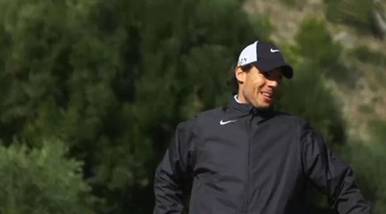 Start of the charity golf tournament  'Olazabal&Nadal Invitational' in Mallorca. (Nov. 2015)