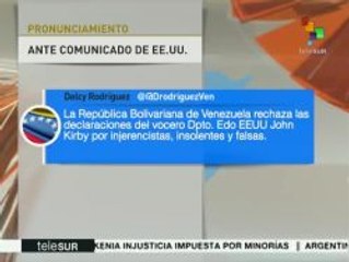 Venezuela rechaza declaraciones de EE.UU. sobre próximas elecciones