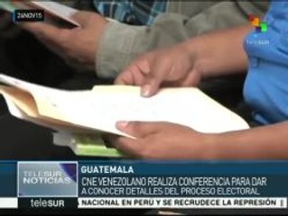 Guatemala: CNE venezolano realiza conferencia sobre proceso electoral