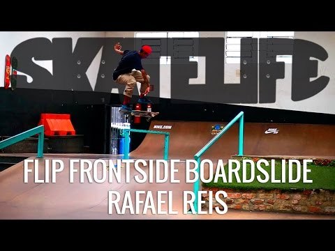 Flip Frontside Boardslide | Tutorial #SKATELIFE | Rafael Reis