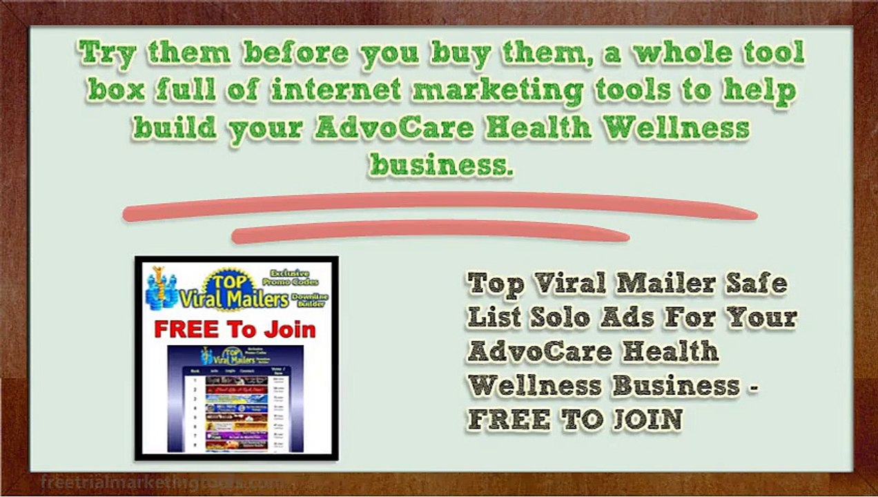 Free Trial Marketing Lead Tools For AdvoCare Health Wellness Business