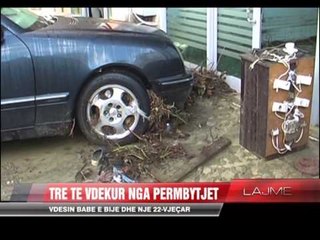 TRE TE VDEKUR NGA PERMBYTJET E OREVE TE FUNDIT,VDESIN BABE E BIJE DHE NJE I RI NE LAÇ LAJM