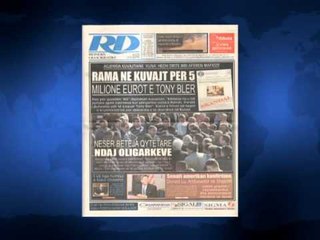 SHTYPI I DITES ME TITUJT KRYESORE TE FAQEVE TE PARA TE GAZETAVE SHQIPTARE E PREMTE 21 NENTOR 2014