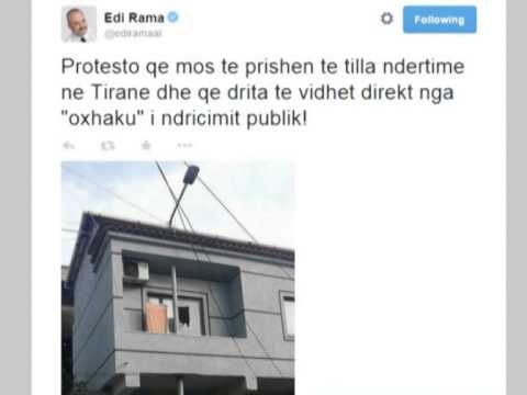 RAMA IRONIZON PROTESTEN E OPOZITES,“PRO NDERTIMEVE PA LEJE E VJEDHJES SE ENERGJISE” LAJM