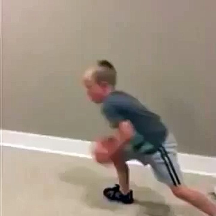 Child playing Basket ball