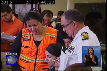 Simulacro por el volcán Cotopaxi
