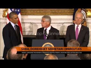SHBA, dorëhiqet shefi i Pentagonit, Hagel - Top Channel Albania - News - Lajme