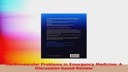 Cardiovascular Problems in Emergency Medicine A Discussionbased Review PDF