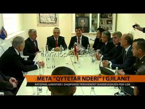 Meta përshëndet marrëveshjen LDK-PDK - Top Channel Albania - News - Lajme