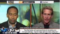 ESPN First Take - Panthers Josh Norman Calls Out Skip for  Disrespect