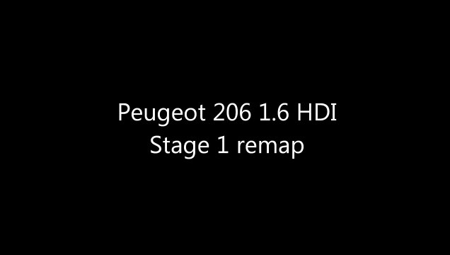 Peugeot 206 1.6 HDI 110 - Stage 1 remap - Acceleration - 1080p