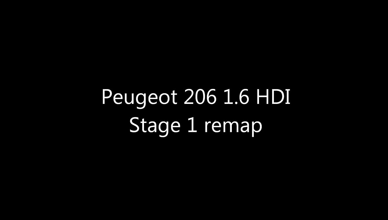 Peugeot 206 1.6 HDI 110 - Stage 1 remap - Acceleration - 1080p
