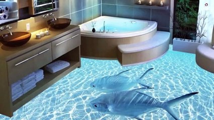 3D Epoxy Flooring Stunning Work of Art For Your Bathroom