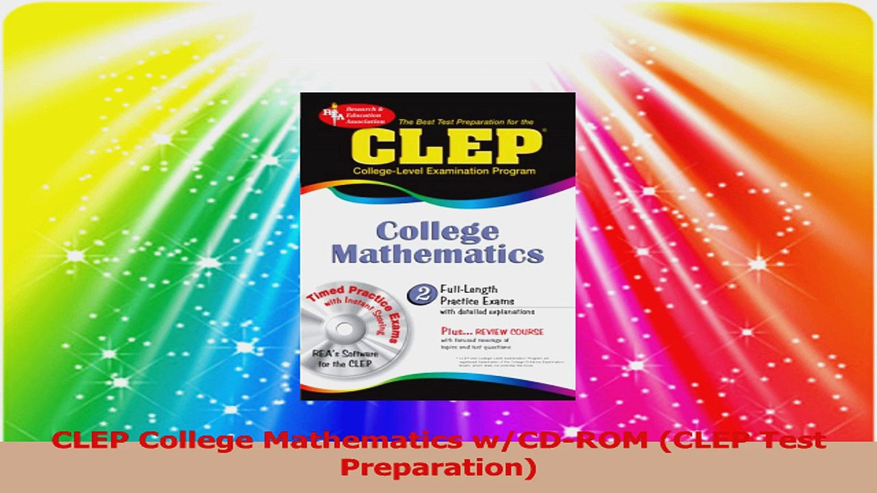 CLEP College Mathematics wCDROM CLEP Test Preparation Read Online