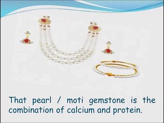 Pearl Stone A Composition of Aragonite And Conchiolin