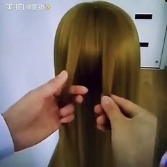 تسريحة للشعر بسيطة