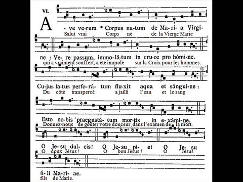 Ave verum grégorien, Adoration du Saint-Sacrement